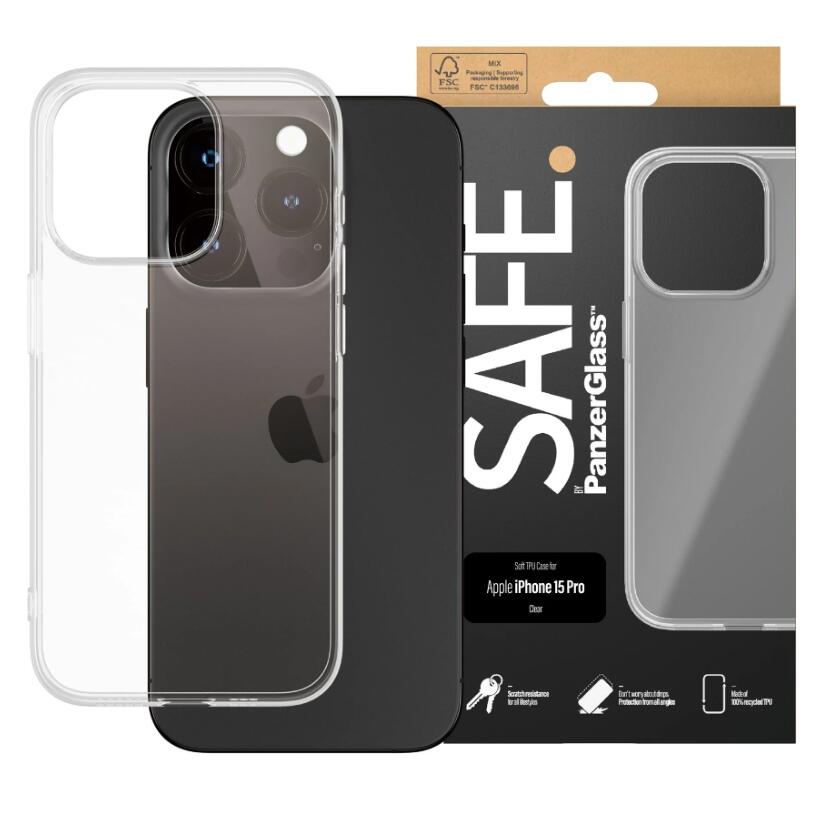 SAFE. by PanzerGlass™ TPU Case für das Apple iPhone 15 Pro SAFE. by PanzerGlass™ TPU Case für das Apple iPhone 15 Pro